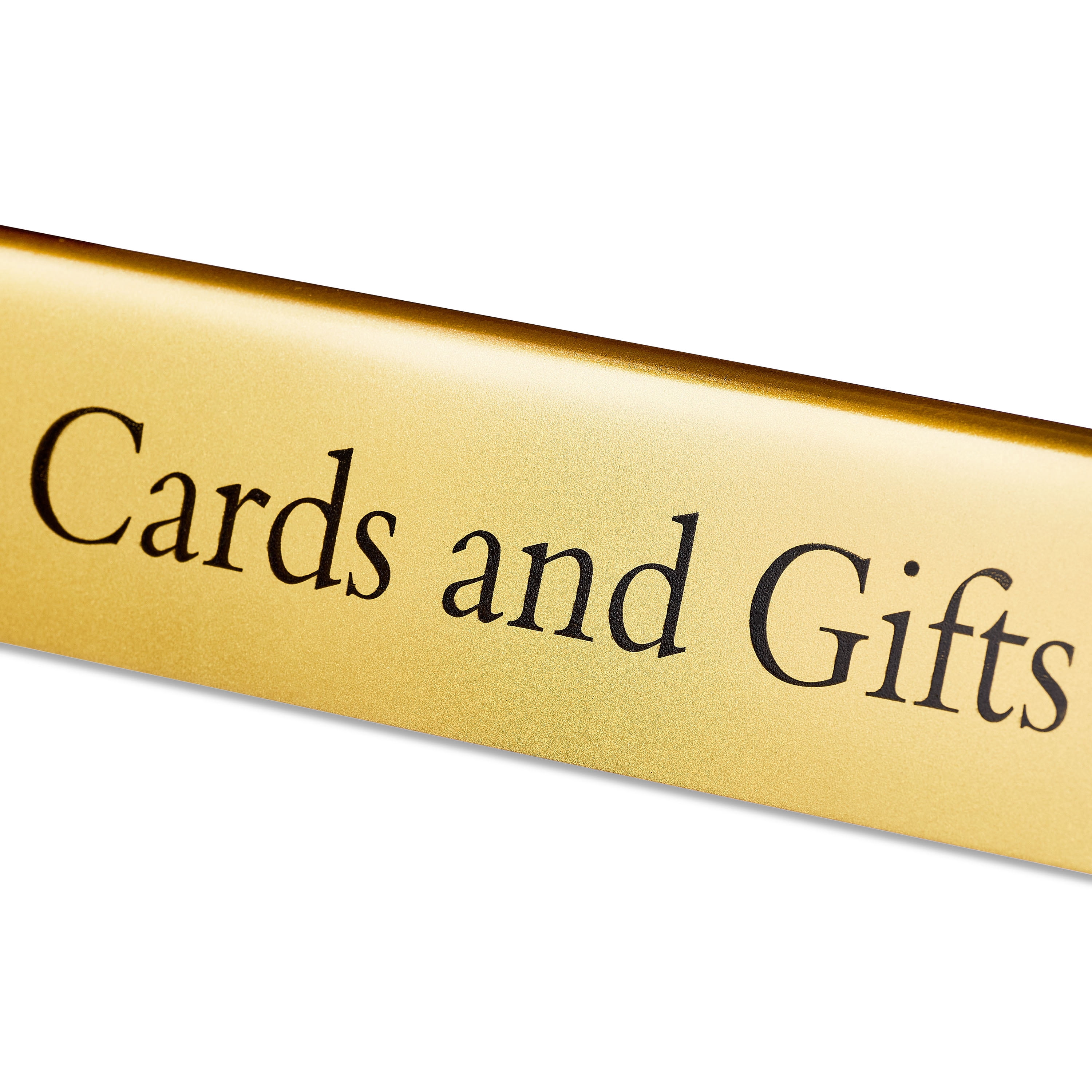 Gold Metal Tabletop Cards & Gifts Sign, Gold, by Way To Celebrate