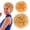B, variant on African Drawstring Ponytail - Curly Afro Puff Synthetic Hair Bun Extension, Voluminous Natural Looking Hairpiece, Easy Clip on Adjustable Elastic, Daily Wear Party Cosplay