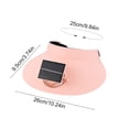 thumbnail image 3 of PALIFEUR Solar Powered Fan Hat Lightweight Solar Fan Hat Outdoor Wide Hat With Fans Solar Power Breathable Sun Hat for Hiking Camping Beach, 3 of 7