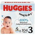 thumbnail image 1 of Huggies Snug & Dry Baby Diapers, Size 3 (16-28 lbs), 104 Count, 1 of 9