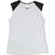 thumbnail image 2 of DKNY Blusa con ribete de piel sintética para mujer, azul, mediano, 2 of 2