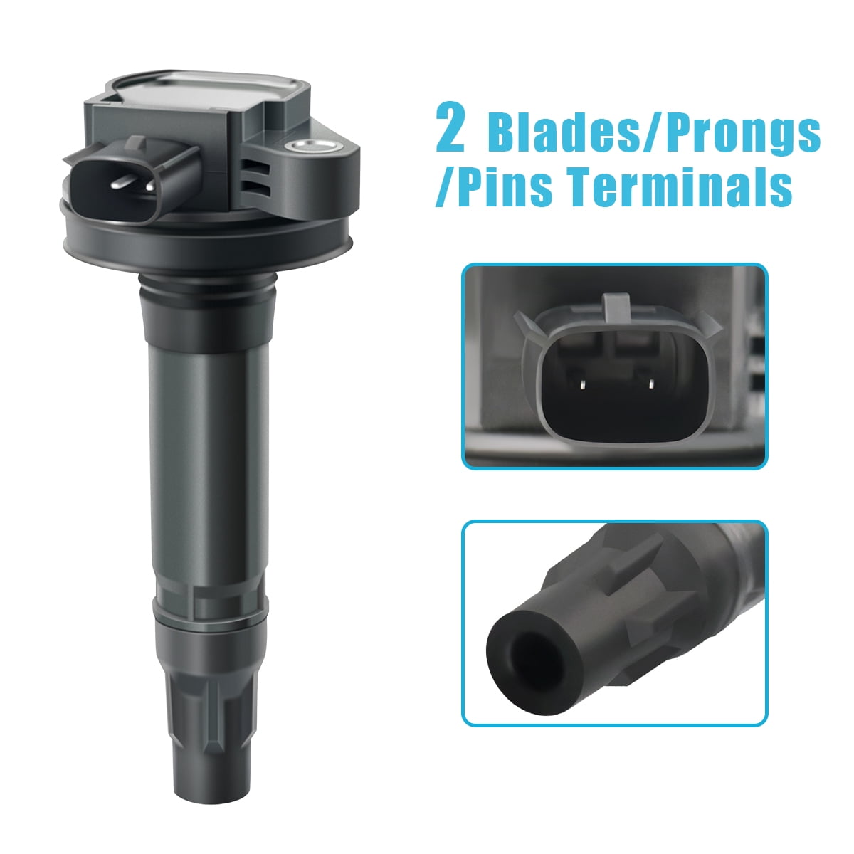 Ignition Coil Pack UF553 & Spark Plug 6509 for Ford F150 Explorer Lincoln MKS MKX Mazda 3.5L 3.7L V6