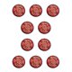 thumbnail image 1 of Bearachild Posavasos para bebidas, posavasos étnicos, almohadilla bordada portátil, almohadillas aislantes, decoración de para sala de estar, Rojo brillante 10Conjunto, 1 of 6
