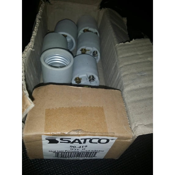 Satco 90-419 Unglazed 660W-250V Porcelain sockets (30 sockets)