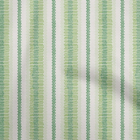 oneOone Polyester Lycra Green Fabric Stripe & Dress Material Fabric Print Fabric By The Yard 56 Inch Wide
