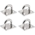 thumbnail image 5 of 4pcs M6 304 Stainless Steel Oblong Pad Eye Plate,marine Hardware Staple Hook Loop, 5 of 5