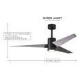 thumbnail image 5 of Super Janet three-blade ceiling fan in Gloss White finish with 60” solid barn wood tone blades and dimmable LED light kit&nbsp;, 5 of 5