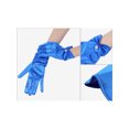 thumbnail image 3 of INSPIRE CHIC Women's Glove Satin Bead Decor Full Finger Wrist Length Short Gloves for Elegant Wedding Royal Blue, 3 of 6