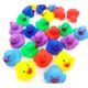 thumbnail image 2 of Juego de 24 patitos de goma chirriantes de 35 x 35 x 3 cm para jugar con el agua, juguetes de baño coloridos para bebés y niños., 2 of 6