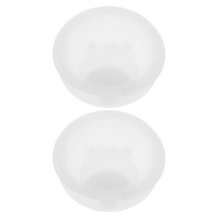 ELAYARD Leakproof Plastic Carafe Covers for Water Pitchers, White 2-Pack with Sealing Fits 1.6L and 1L Containers