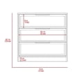 thumbnail image 2 of TUHOME Kaia 3 Drawers Dresser  Engineered Wood Dressers in  Gray, 2 of 5