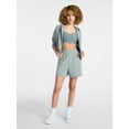 thumbnail image 2 of Athletic Works Women's Mineral Wash French Terry Shorts, Sizes XS-4X, 2 of 6