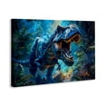 thumbnail image 2 of Stupell Industries Contemporary Blue Toned Dinosaur Roar Canvas Art, 24 x 16, by Creative Studio, 2 of 8