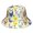 Hen and Silhouette Cream Pattern, variant on Rooster and Hen Orange Pattern Bucket Hat, Travel Foldable Hat with Wide Brim & Breathable Fabric, Foldable Design Gifts for Unisex Men Women
