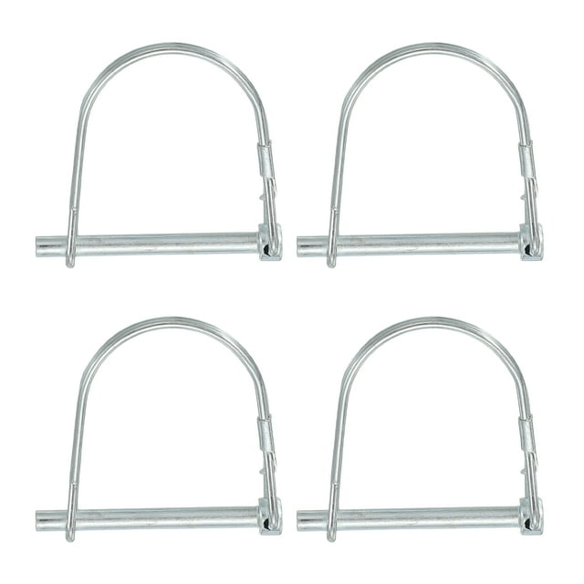 Pasador de acoplador de remolque Uxcell, pasador de enganche de bloqueo de eje Pto - Adecuado para remolques agrícolas y carros de remolque de acero al carbono 3/16" x 2" 4