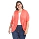 thumbnail image 5 of Cardigan con detalle de encanje Roman Fashion /Tallas Extras, 1434 (Coral) naranja claro 38, 5 of 6