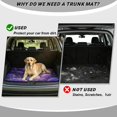 thumbnail image 4 of DISNIMO Cat Flower Print Car Cargo Mat Heavy Duty Rear Trunk Liner Washable Dog Cargo Protector Suitable for Most Car Models, Easy to Clean, 4 of 7