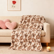 YHAICO Ultra Soft Throw Blanket Reversible Cream Blanket Flannel Blanket Office Nap Blanket Home Sofa Blanket for Beds Sofas and Other Scenes Providing The Ultimatecomfort