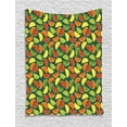 thumbnail image 1 of Lemons Tapestry, Healthy Organic Exotic Food Semi Sliced Watermelon Orange Kiwi Lime Graphic Fruits, Wall Hanging for Bedroom Living Room Dorm Decor, 60W X 80L Inches, Multicolor, by Ambesonne, 1 of 2