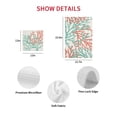 thumbnail image 6 of Teal Red Coral Hand Towels Set,Waffle Weave Kitchen Towels 2Pcs,Summer Ocean Nautical Coastal Rustic Burlap Microfiber Hair Face Bath Tea Towel Absorbent Quick Drying Cleaning Dish Cloths 15.7"x23.6", 6 of 7