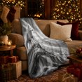 thumbnail image 3 of Gray Wolf on Rocky Ledge, Realistic Wildlife Illustration Style for Wolf Lovers, Misty Mountain Wilderness Art and Birthday Gift, Cozy Flannel Blanket for Living Room and Bedroom, Home Decor, 3 of 9
