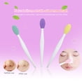 thumbnail image 2 of 6 uds cepillo exfoliante de labios herramientas de cepillo exfoliante de labios de silicona de doble cara para una limpieza suave de la piel y los labios, 2 of 14