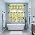 thumbnail image 3 of Lemon Kitchen Curtains Sets for Windows 24 Inch Length, Farmhouse Fruit Rustic Country Summer Plant Rod Pocket Window Treatments Tier Curtains and Valances Set for Bedroom/Bathroom, 3 of 8