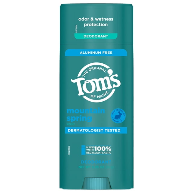 Desodorante Tom's of Maine Mountain Spring, 96 ml, sin aluminio