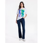 Wicked, Juniors Graphic Short Sleeve Tee, Glinda & Elphaba Tear, Sizes XXS-XXL