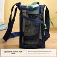 thumbnail image 1 of Kids' Portable Water Bottle Holder with Phone & Key Pockets - Durable Nylon Cup Sleeve for Outdoor Sports, Travel & Daily Use, Lightweight Single-Shoulder Design, Compact 20x14x1CM, Navy Blue, 1 of 6
