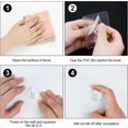 thumbnail image 4 of Magic Hooks, Transparent Self-adhesive , Removable Without Nails Heavy Duty Sticky Hooks For Kitchen, Bathroom, Door Wall,10 Pack Black Gyg8-01, 4 of 5