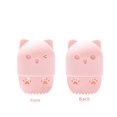thumbnail image 3 of Estuche para guardar huevos de maquillaje de belleza, funda protectora portátil de silicona para viajes, caja de almacenamiento a prueba de polvo Meow puff, 3 of 6