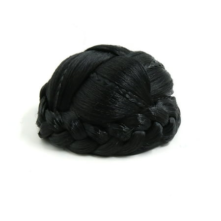 Synthetic Clip In Type Braided Hair Bun Chignon Donut Ponytail