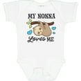 thumbnail image 3 of Inktastic My Nonna Loves Me with Sloth and Hearts Boys or Girls Baby Bodysuit, 3 of 5