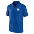 thumbnail image 2 of Men's Fanatics Royal Kentucky Wildcats Striated Primary Logo Polo, 2 of 3