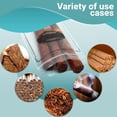 thumbnail image 4 of Clear Cigar Bags Plastic, 4 x 8 Inches. 50 Pack Clear Plastic Cigar Bags with Zipper Closure. Durable 2 Mil Cigar Plastic Sleeve. Resealable Cigar Bag for Storing, Packing Cigars, 4 of 8
