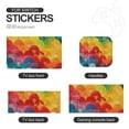 thumbnail image 4 of POBUDS Switch Skin | Sticker Wrap Vinyl Decal | Set Compatible with Nintendo Switch ( Switch Lite, Vibrant Pattern Colorful Waves Dynamic), 4 of 5