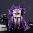 thumbnail image 6 of New Purple Halloween Pet Costume Witch Cape Hat for Cats Dogs Easter Holiday Cloak, 6 of 12