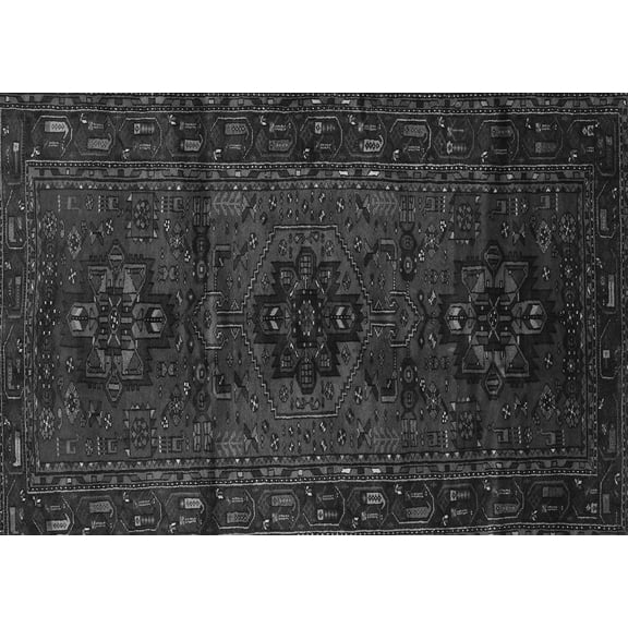 Ahgly Company Indoor Rectangle Persian Gray Traditional Area Rugs, 5' x 7'