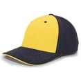 thumbnail image 2 of Pacific Headwear M2 Performance Contrast Flexfit Cap 398F Gold/Navy/Navy L/Xl, 2 of 2