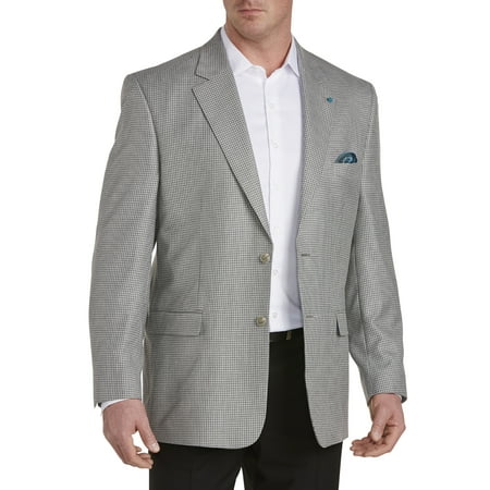 Big & Tall Oak Hill Mini-Check Jacket-Relaxer Sport Coat - Walmart.com