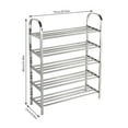 thumbnail image 3 of pitrice Shoes Rack Organizer Multi-layer Stainless Steel Shoe Tower Storage Shelf for Living Room Doorway, 5-Tier, 75, 3 of 8