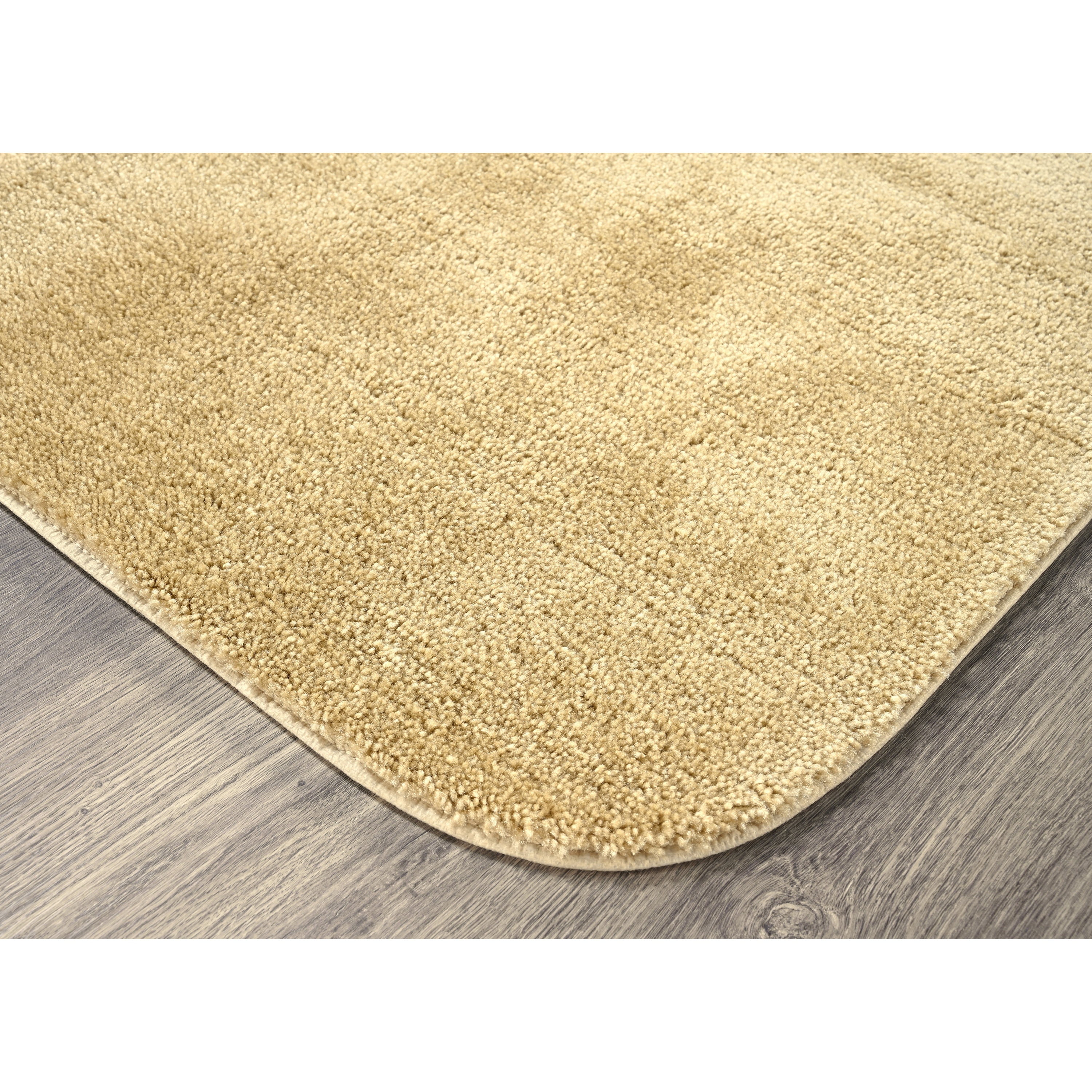 Garland Rug Traditional Washable Bath Rug Set, 3 Piece Set (21"x34" Bath Rug, Contour Rug, & Toilet Lid) Linen