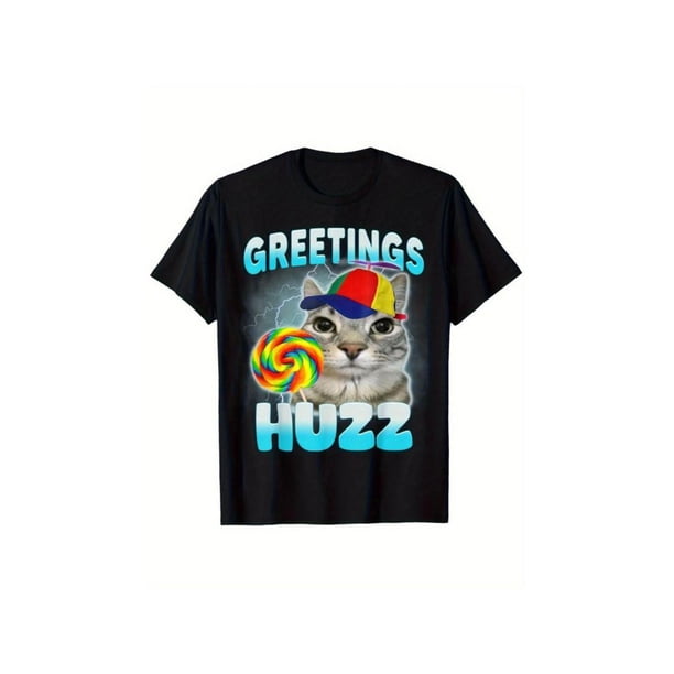 ootd T Shirt Where The Huzz at Funny Cat Meme Humor Sarcastic T-Shirt