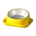 thumbnail image 4 of oshhnii Raised Stainless Steel Pet Bowl 15° Tilted Unbreakable Dog Food Bowl Pet Dishes Yellow, 4 of 9