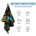 thumbnail image 3 of Jurassic Dinosaur Oversized Beach Towel XL Pool Camping Swim Towels 32''x63'' Soft Blanket Accessories Must Vacation Necessities Adult, 3 of 7