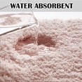 thumbnail image 5 of Bath Rug for Bathroom Non Slip Bathroom Mat (20 x 32, Dusty Pink) Water Absorbent Soft Microfiber Shaggy Bathroom Rug Machine Washable Bath Mat for Bathroom Thick Plush Shower Mat, 5 of 6