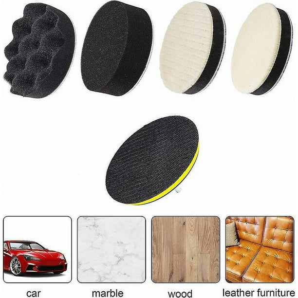 Kit De Pulido Para Coche - 25 Piezas, Esponjas Y Adaptador Para Taladro (3 Pulgadas)