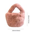 thumbnail image 3 of Bolso Bolso de mano de felpa Otoño/Invierno Cubo suave, 3 of 6