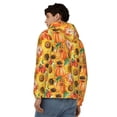 thumbnail image 4 of Honeii Pumpkins And Sunflowers Print Hoodies for Men, Pullover & Full Zip, Breathable Zip up Hoodie, Sweatshirt-Small, 4 of 5